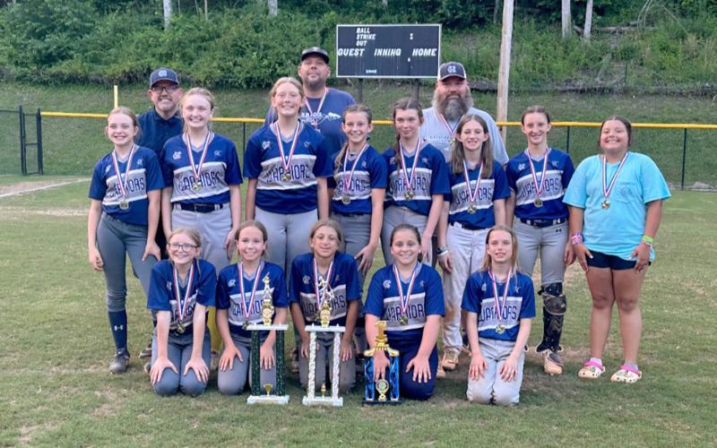 The White County 12U softball team opens play at the GRPA Class C state  tournament next Wednesday in Adel. The Lady Warriors take on Glennville in the opening round of the 11-team state tournament. (Photo/Submitted)